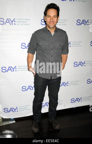 Paul Rudd besucht die dritte jährliche Paul Rudd All-Star-Bowling Vorteil in Lucky Strike Lanes & Lounge am 12. Januar 2015 in New York City/Picture alliance Stockfoto