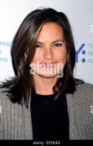 Mariska Hargitay besucht die dritte jährliche Paul Rudd All-Star-Bowling Vorteil in Lucky Strike Lanes & Lounge am 12. Januar 2015 in New York City/Picture alliance Stockfoto