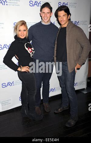 Orfeh, Frank DeLella und Andy Karl besucht die dritte jährliche Paul Rudd All-Star-Bowling Vorteil in Lucky Strike Lanes & Lounge am 12. Januar 2015 in New York City/Picture alliance Stockfoto