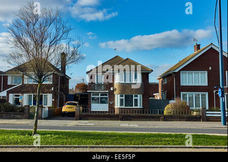 Freistehendes Vorstadthaus, Great Yarmouth Stockfoto