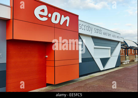 e-am Besucherzentrum Scroby Sands, Great Yarmouth Stockfoto