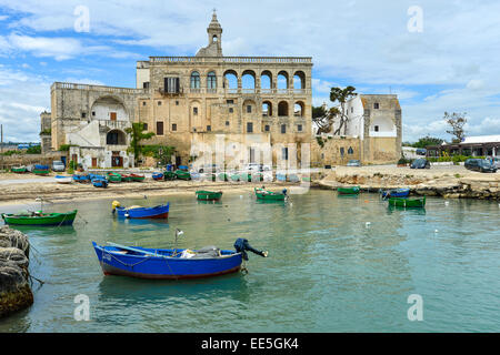 Italien Apulien Apulien Polignano A Mare 10. Jahrhundert Benediktiner-Abtei in San Vito ca. 3 km von Polignano Stockfoto