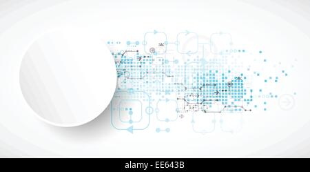 Abstrakten technischen Hintergrund. Vektor-illustration Stock Vektor