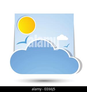 Das Wetter in Cloud. Vektor. Stock Vektor