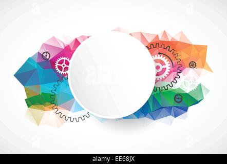 Corporate Business abstrakte Dreieck Hintergrund. Stock Vektor