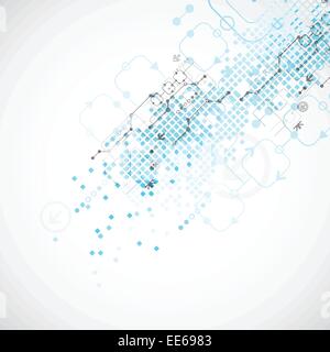 Abstrakten technischen Hintergrund. Vektor-illustration Stock Vektor