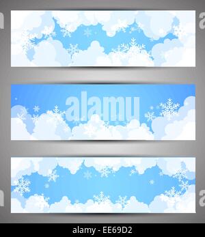 Winter-Banner. Vektor Stock Vektor