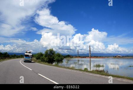 Dhaka Sylhet Autobahn Straße Bangladesch Stockfoto