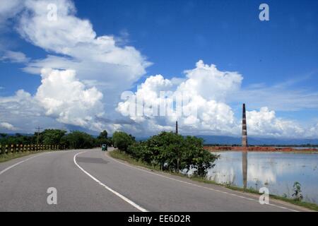 Dhaka Sylhet Autobahn Straße Bangladesch Stockfoto