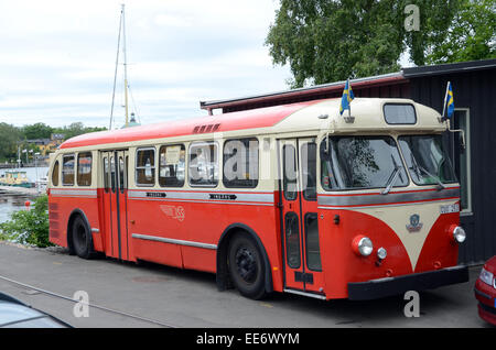 Scania-Vabis (Arild Vgen) bus Schweden Stockholm Djurgrden 1960er Jahre Stockfoto