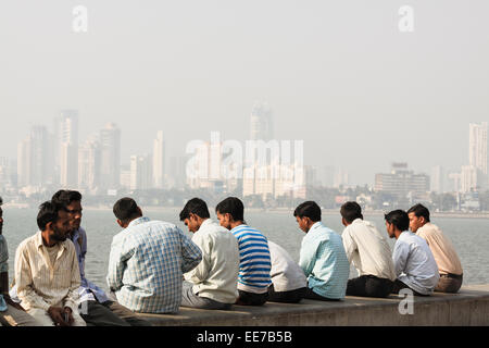 Indische Träumer in Mumbai, Indien Stockfoto