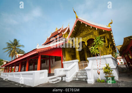 Schöne Wat Mai Suwannaphumaham in Luang Prabang, Laos, Asien Stockfoto