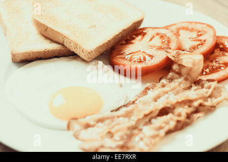 Retro-Foto von englisches Frühstück Stockfoto