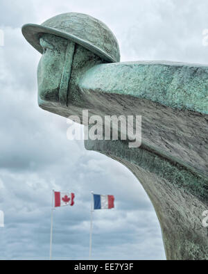 Zweiten Weltkrieg Denkmal für Segler am Juno Beach, Frankreich Stockfoto