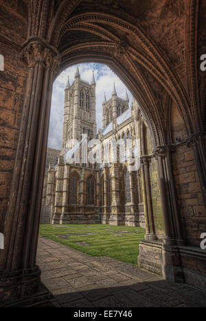 Kathedrale von Lincoln Stockfoto