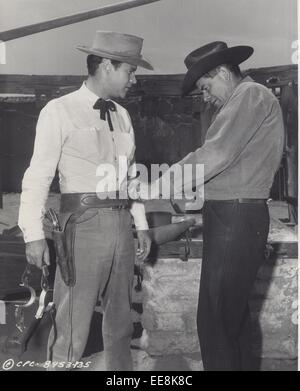 JACK LEMMON mit Glenn Ford.Cowboy. © Smp/Globe Fotos/ZUMA Draht/Alamy Live-Nachrichten Stockfoto