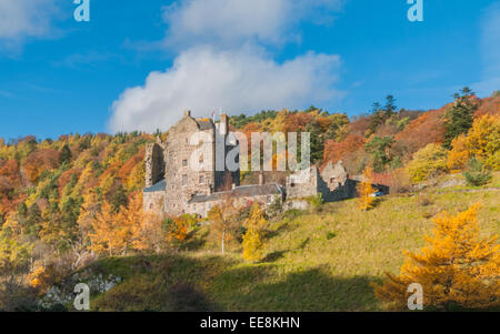 14. Jahrhundert Neidpath Castle Peebles schottischen grenzt an Schottland Stockfoto