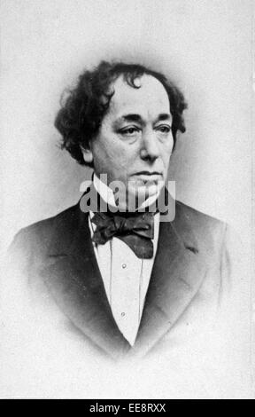 Benjamin Disraeli, 1. Earl of Beaconsfield, britischer konservativer Politiker, der zweimal als Premierminister diente. Stockfoto