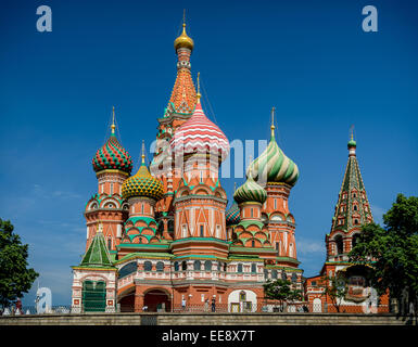 Basilius Kathedrale, Roter Platz, Moskau Stockfoto