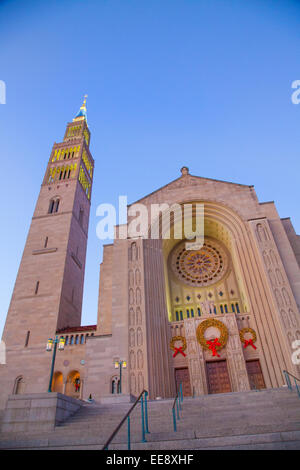 Die Basilica des nationalen Schreins der Unbefleckten Empfängnis in Washington DC, Vereinigte Staaten Stockfoto