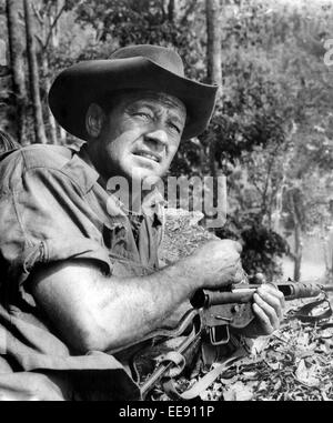 William Holden, am Set des Films, "The Bridge on the River Kwai", 1957 Stockfoto