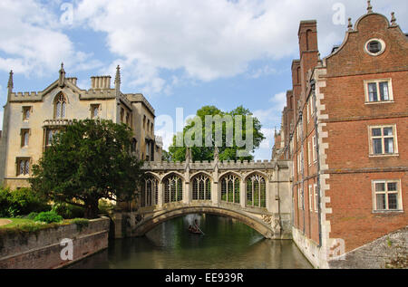 Seufzerbrücke, Str. Johns Hochschule, Cambridge, England, Vereinigtes Königreich Stockfoto