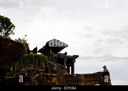 Tanah Lot Tempel (Insel Bali, Indonesien) Stockfoto