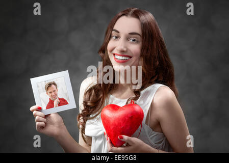 Frau verlieben Stockfoto