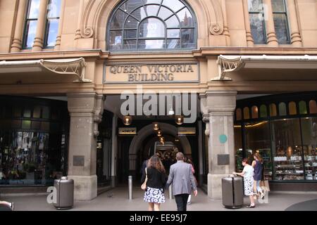 Sydney, Australien. 14. Januar 2015. Das Queen Victoria Building (QVB). Bildnachweis: © 2015 Richard Milnes/Alamy Stockfoto