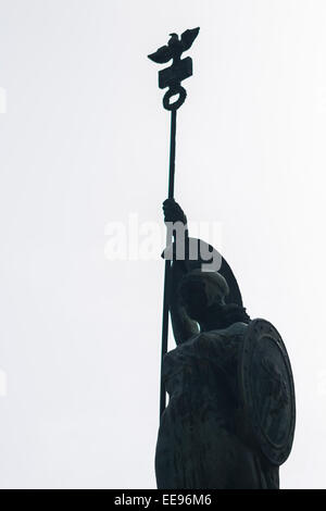 Bronze Statue, die antiken römischen Soldaten Stockfoto