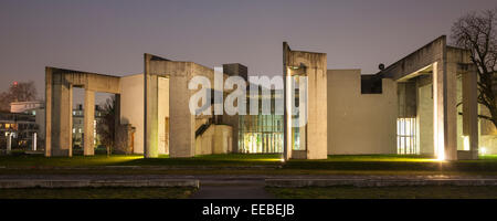 Synagoge, Innenhafen, Duisburg, Ruhr District, North Rhine-Westphalia, Deutschland, Europa Stockfoto