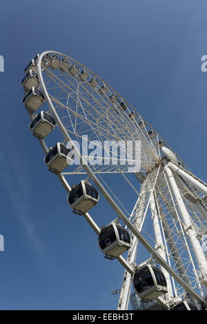 England, Manchester, Riesenrad in Piccadilly Gardens Stockfoto