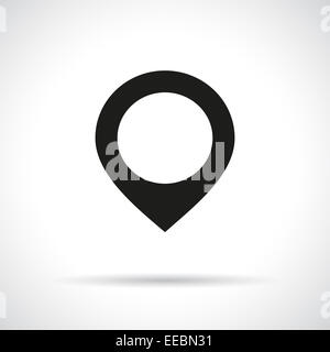 Karte-Zeiger-Symbol. Stockfoto