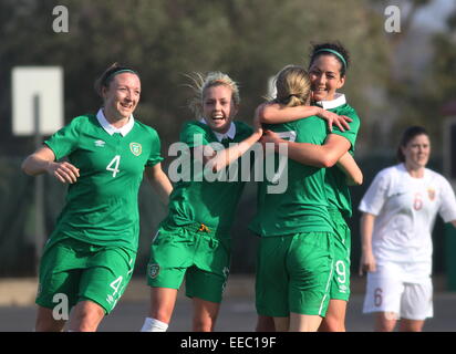 La Manga Club, Spanien. 15. Januar 2015. Norwegen vs. Irland Frauen International Friendly at La Manga Club, Spanien. Bildnachweis: Tony Henshaw/Alamy Live-Nachrichten Stockfoto