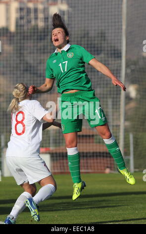 La Manga Club, Spanien. 15. Januar 2015. Norwegen vs. Irland Frauen International Friendly at La Manga Club, Spanien. Bildnachweis: Tony Henshaw/Alamy Live-Nachrichten Stockfoto