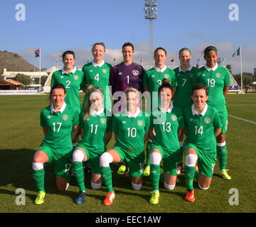 La Manga Club, Spanien. 15. Januar 2015. Norwegen vs. Irland Frauen International Friendly at La Manga Club, Spanien. Bildnachweis: Tony Henshaw/Alamy Live-Nachrichten Stockfoto