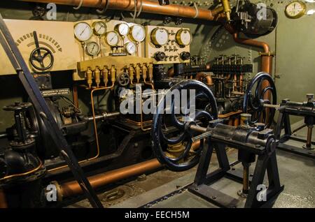 Mit einer Länge von 42 m ist u-Boot U1 eine der größten Ausstellungen des Deutschen Museums. Stockfoto