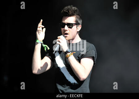 Bastille Höchstleistungen T im Park 2014 Featuring: Bastille wo: Kinross, Großbritannien: 11. Juli 2014 Stockfoto