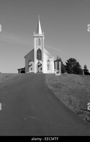 St. Theresa von Avila Kirche Bodega Northern California USA vom Schiffbauer 1859 errichtet, auf dem Land gespendet von Jasper O' Farrell Stockfoto