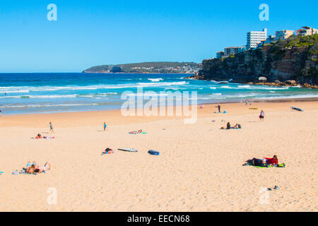 Süßwasser-Strand und Meer, einer der berühmten Sydneys Nordstrände, Australien Stockfoto