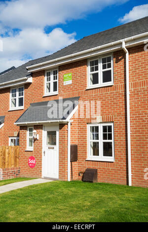 Anmelden neues Haus auf Neubaugebiet verkauft. Hardwick, in der Nähe von Stockton on Tees, Nord-Ost-England. UK Stockfoto