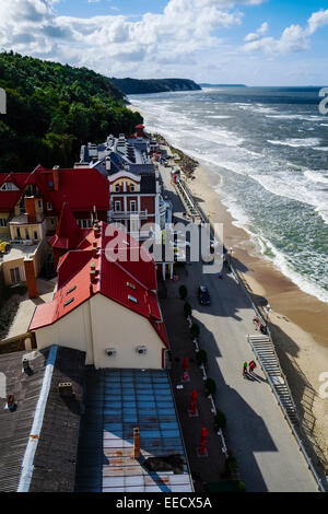 Strandpromenade von Swetlogorsk, Oblast Kaliningrad, Russland, Russland Stockfoto