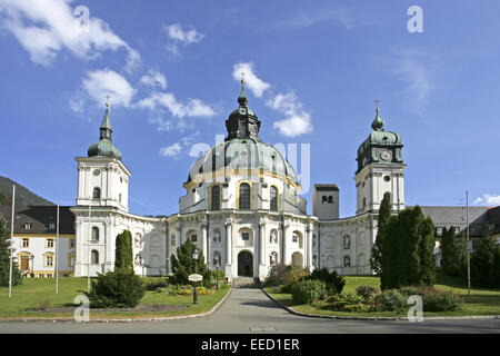 Deutschland, Bayern, Oberammergau, Kloster Ettal, Klosterkirche, Sommer, Oberbayern, Werdenfelser, Ammergebirge, Klosteranlage, werden Stockfoto