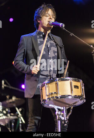 Jamie Cullum führt live Jazz à Juan Festival Featuring: Jamie Cullum Where: Paris, Frankreich bei: 13. Juli 2014 Stockfoto