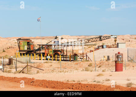 Bergbau, Opal Coober Pedy, Südaustralien, SA, Australien Stockfoto