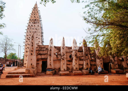 Die große Moschee im sudanesischen Stil, Bobo Dioulasso, Burkina Faso Stockfoto