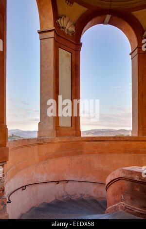 Das Heiligtum der Madonna von San Luca, Bologna. Die Kirche wurde erbaut 1723 mit den Entwürfen von Carlo Francesco Dotti Stockfoto