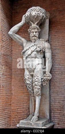 "Satiro Della Valle" Skulptur von einem Original der hellenistischen Periode Marmor cm 279 Provenienz: von Rom, nahe dem Theater des Pompeius im Campus Martius römischen Italien Capitoline Museum Stockfoto