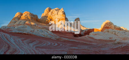 Felsformationen in die weiße Tasche ist Teil der Vermilion Cliffs National Monument. Stockfoto