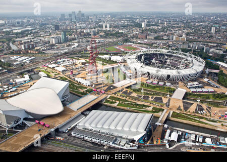 Luftaufnahme des Olympiastadions und Umgebung Stockfoto